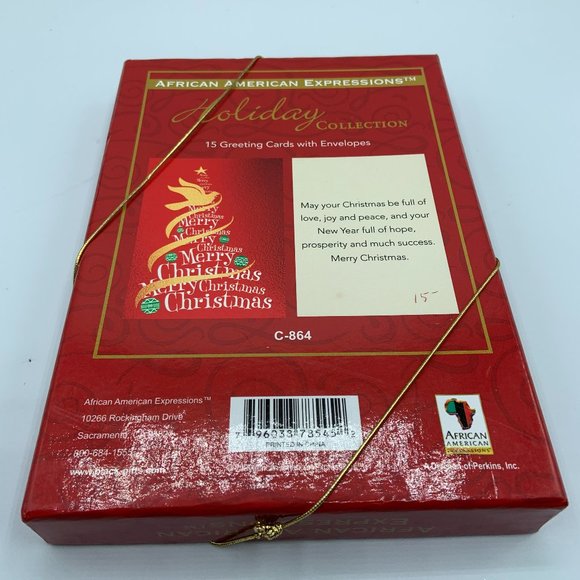 African American Expression Holiday Collection Christmas Cards - Merry Christmas - Picture 2 of 2